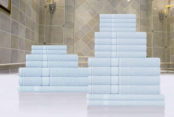 Premium bath towel - babyblue